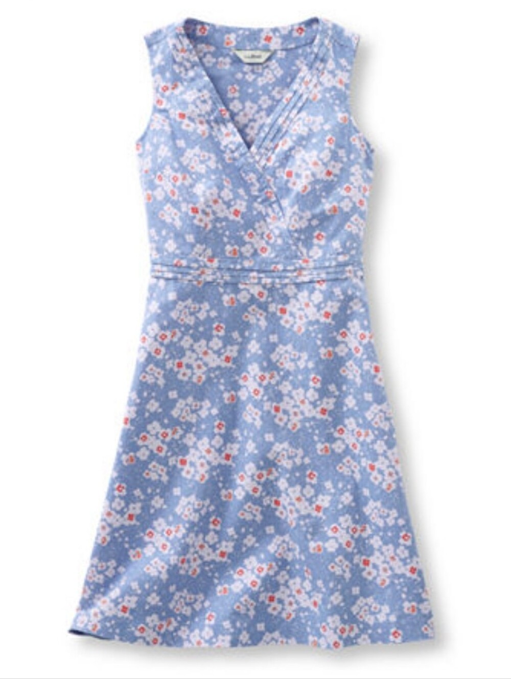 L.L. Bean Floral Linen-Cotton Dress 8